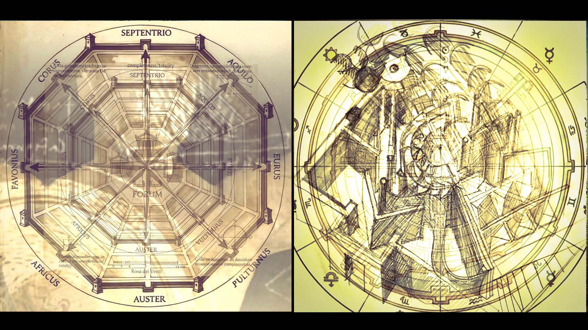 Design of New Words. The Ideal Vitruvian Schemes by Filippo Lo Presti 1989