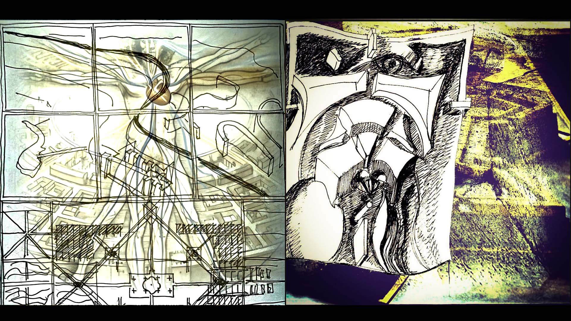 Design of New Words. The Ideal Vitruvian Schemes by Filippo Lo Presti 1989