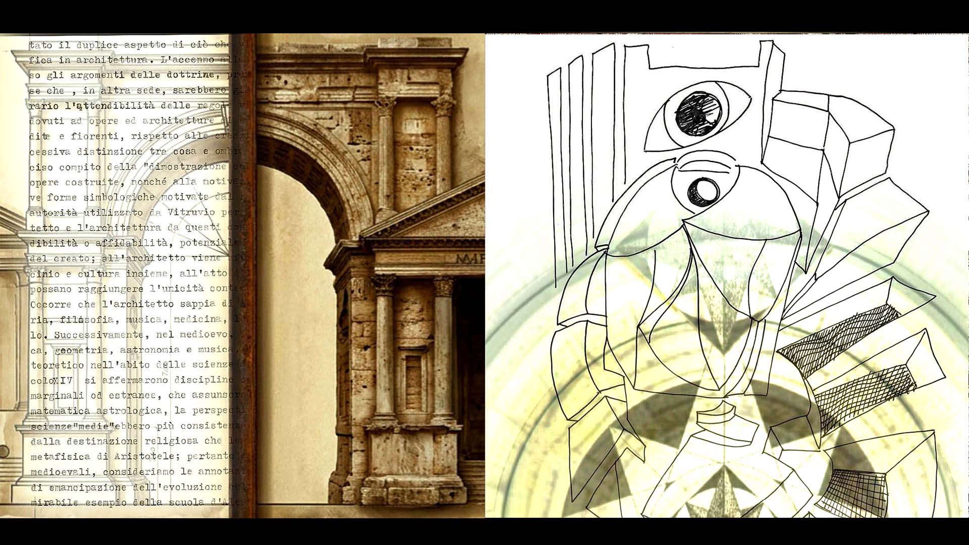 Design of New Words. The Ideal Vitruvian Schemes by Filippo Lo Presti 1989