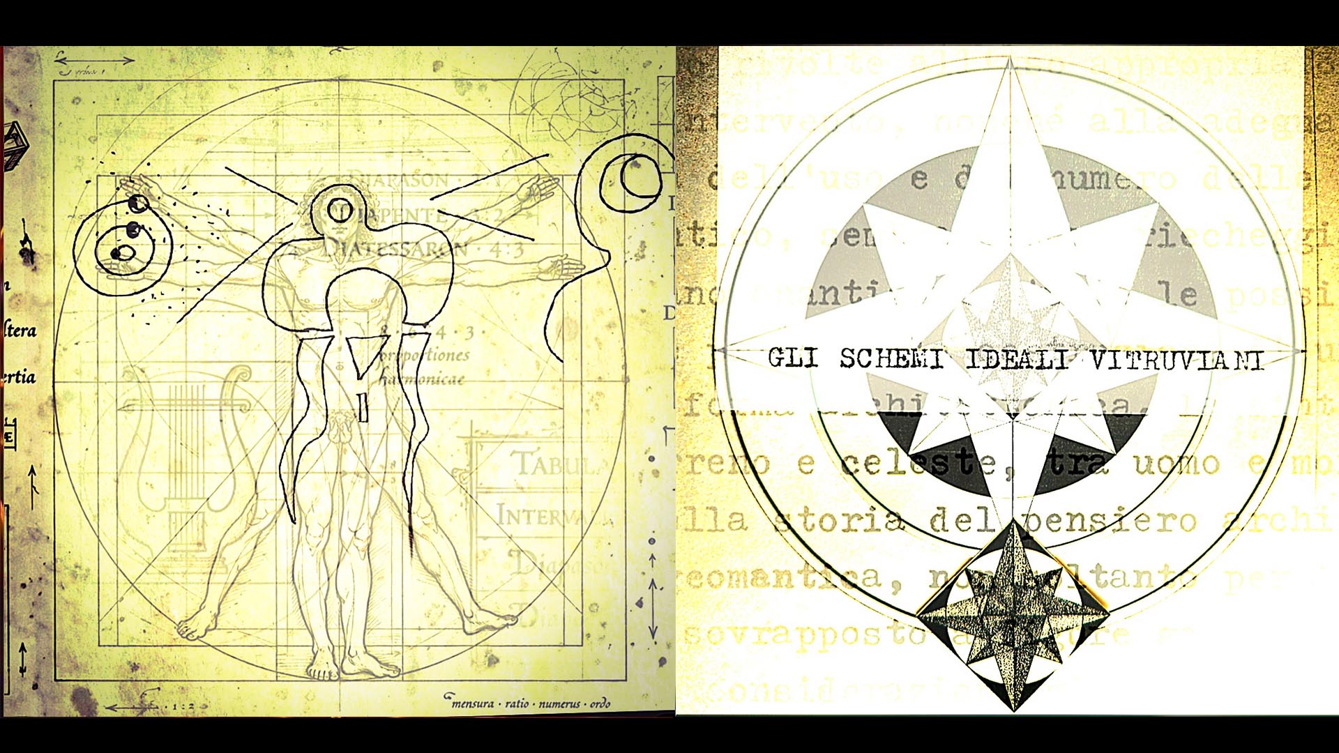Design of New Words. The Ideal Vitruvian Schemes by Filippo Lo Presti 1989