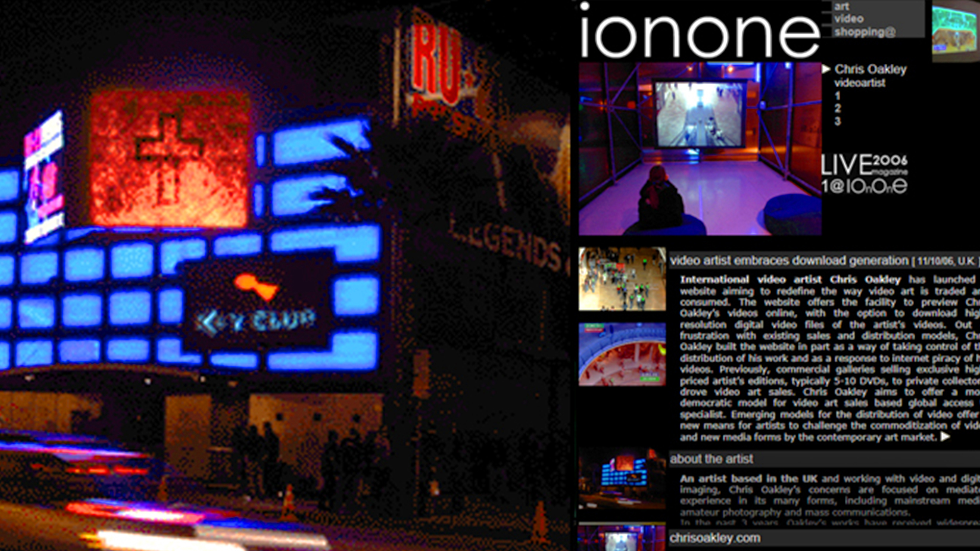 Ionone World -Video - Chris Oakley